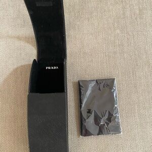 Prada Saffiano Black Sunglasses Eyeglasses
Hard Case with Cleaning Cloth